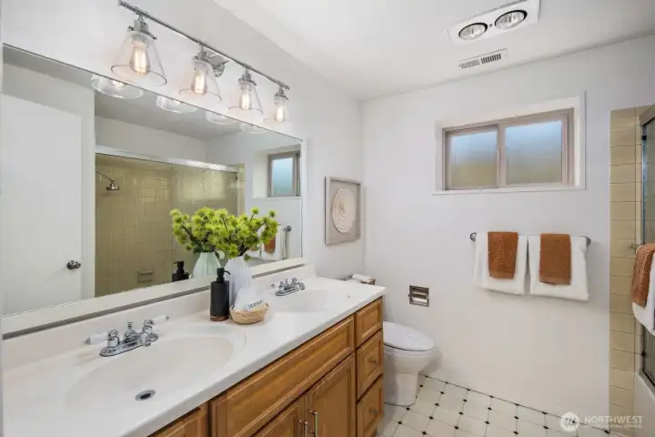 Lower level bathroom