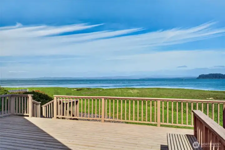East view deck