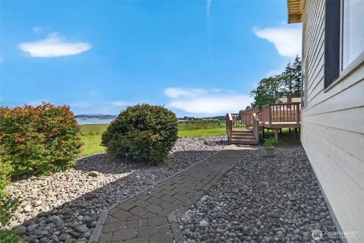 East side of home