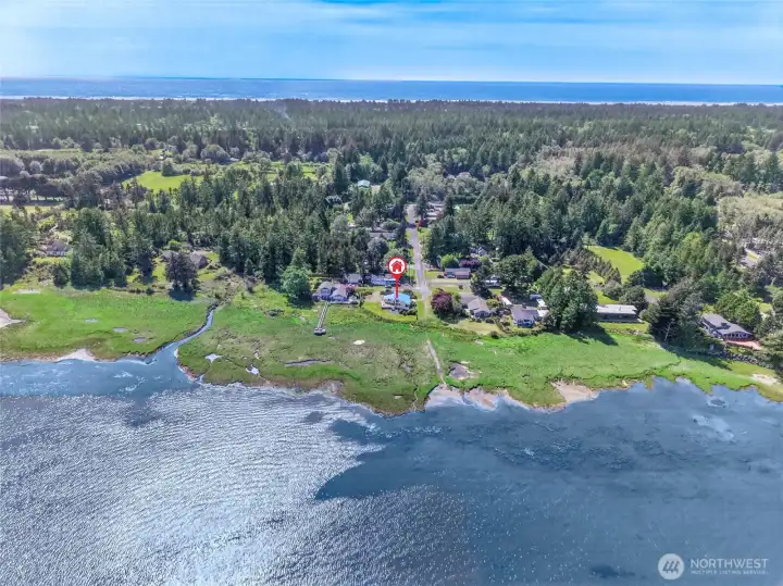 Drone West view