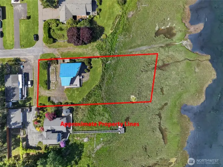 Drone above with approximate boundry