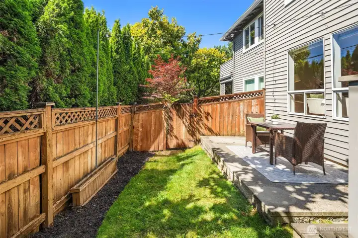Grass area for play or pets