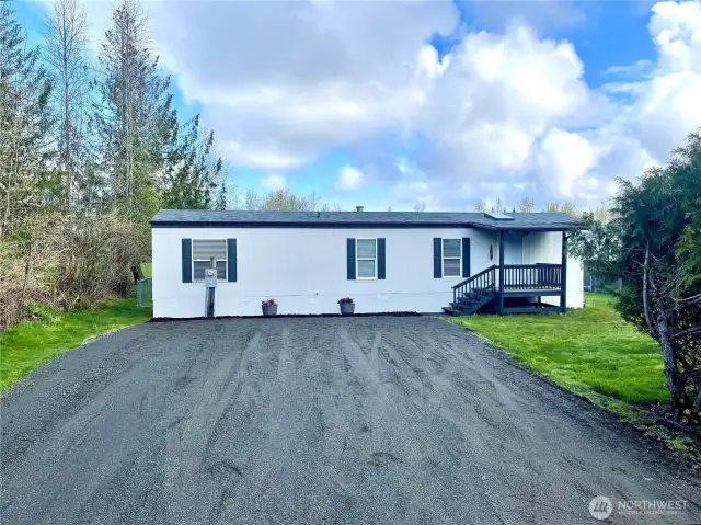 Cute home, on large level lot.