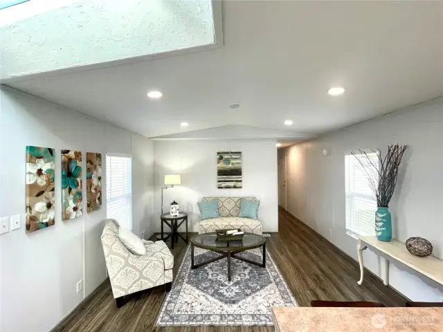 Newer laminate floors throughout.