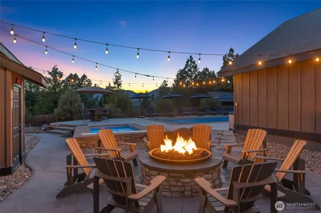 Imagine summer evenings by the fire.