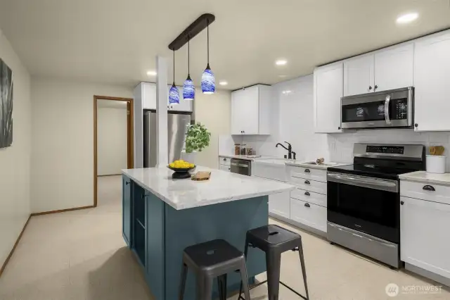Lower level kitchen