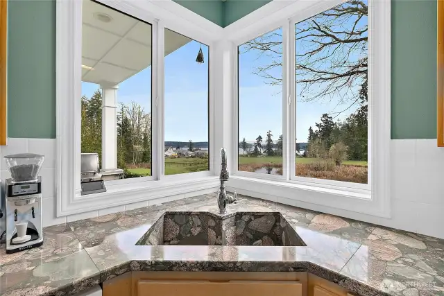 View of Puget Sound from Kitchen