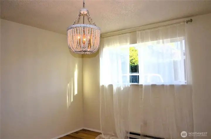 Updated lighting in the bedroom.