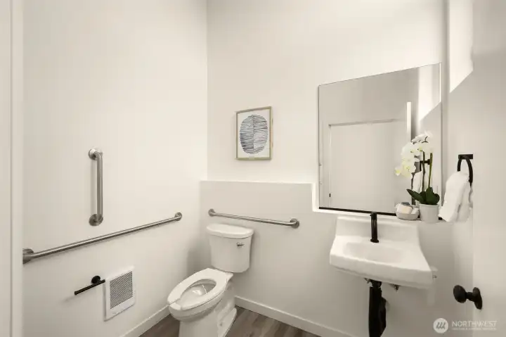 ADA compliant bathroom.