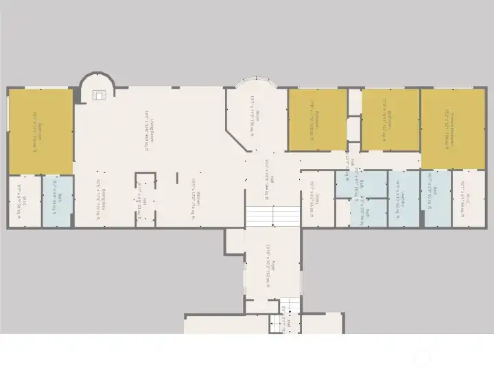 Main Floor Plan -   Thoughtfully designed main level showcasing open living spaces, multiple bedrooms, and convenient flow between indoor and outdoor areas.