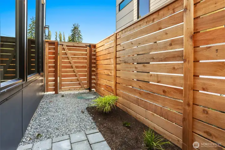 Fully Fenced Level Entry Yard Space