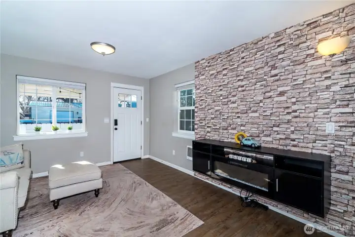 Living room looking towards front door