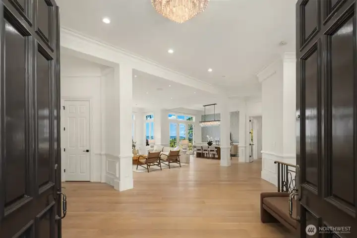 The main floor features an open, airy layout that seamlessly connects bright, spacious living areas.