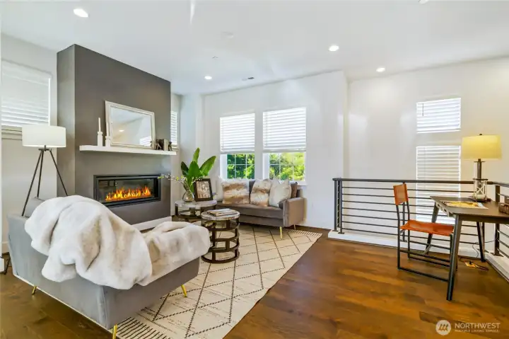 Gas Fireplace keeps it cozy