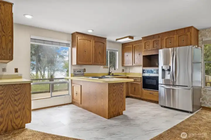 Open concept kitchen