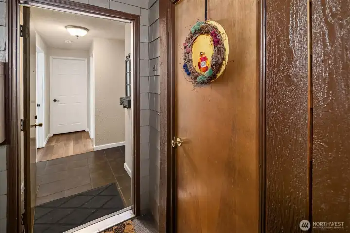 Welcome home - right here is your storage closet.  Perfect!