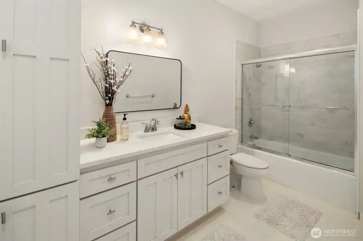 Lower level updated bathroom