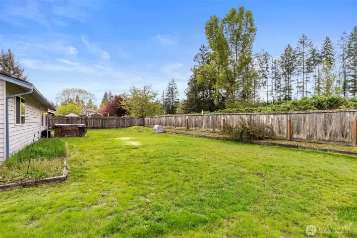 Over a quarter acre lot.