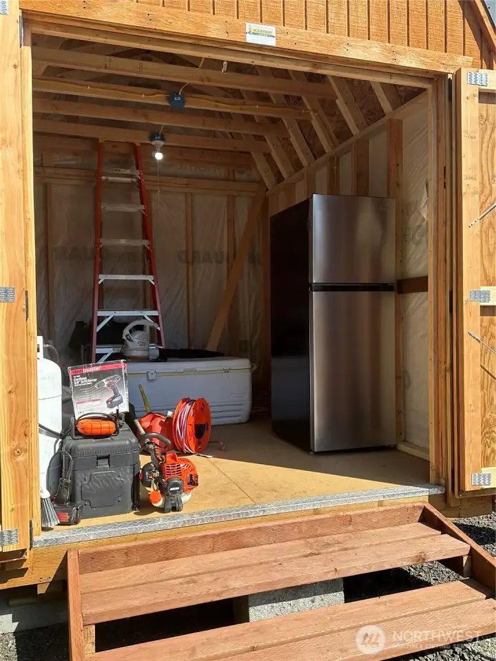Shed interior