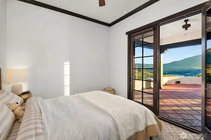 Bedroom 3 has direct access to patio