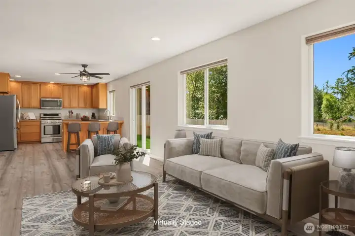 Open Floor Plan - Family Room to Chef's Kitchen