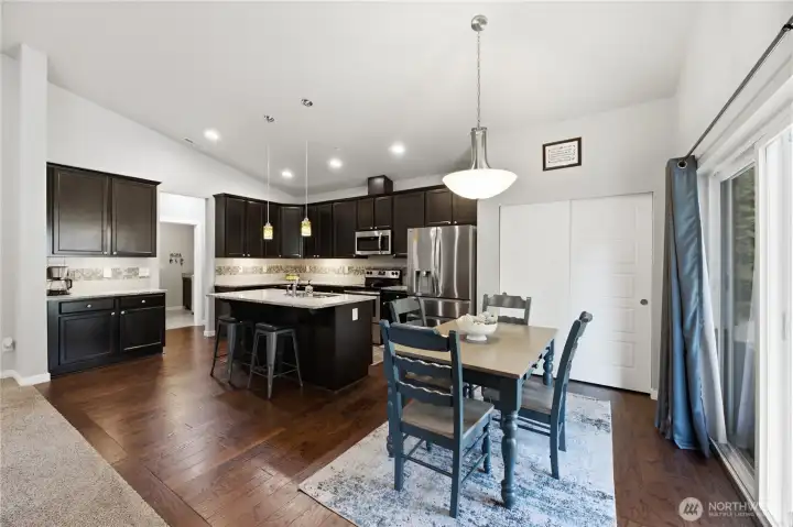Kitchen with eating space.