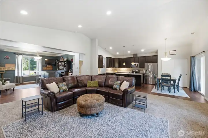Open and inviting layout connects the kitchen, living room, and dining area, creating effortless flow for guests and daily comfort