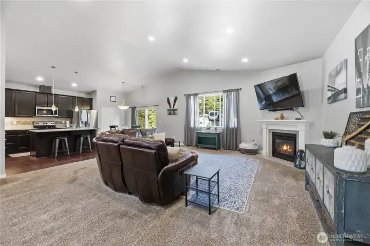 Open and inviting layout connects the kitchen, living room, and dining area, creating effortless flow for guests and daily comfort