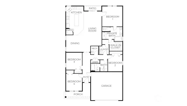 Floor Plan for Lawson Home
