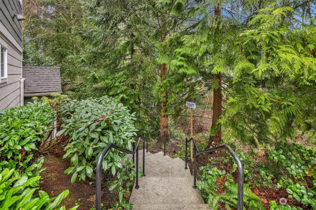 Lovely, peaceful entry to the home