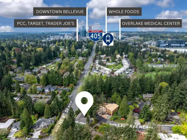 Just a short stroll to Whole Foods, the new Light Rail station, and mere minutes from the heart of Downtown Bellevue.