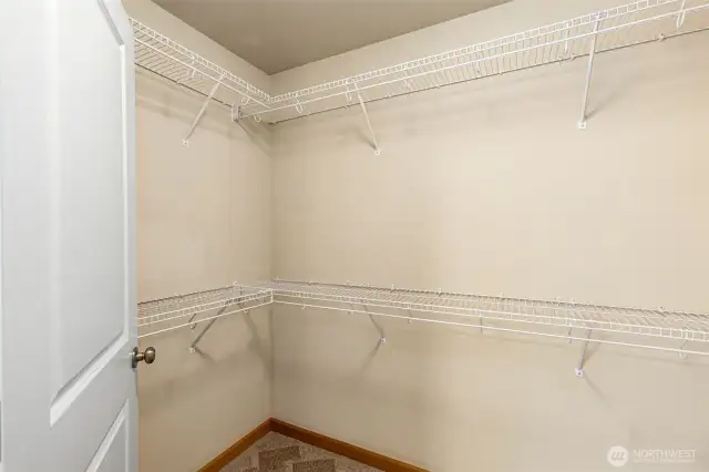 Primary closet