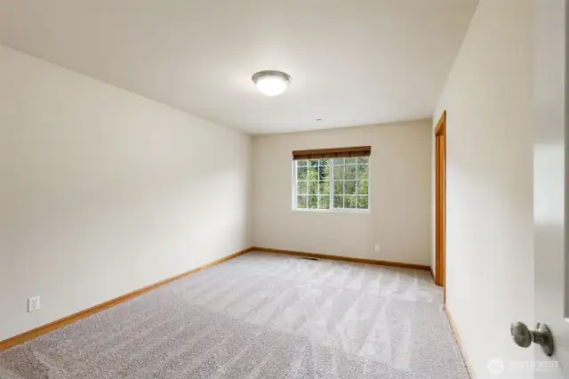 bedroom with walk-in closet