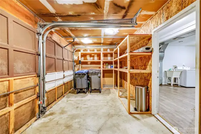 Front garage storage.  This wall could come back out and open back up the 2 car garage.  Buyer to verify.
