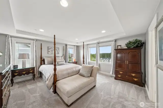 Primary suite w/tons of natural light
