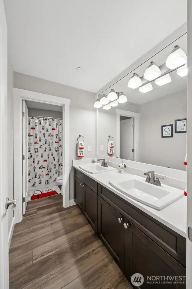 Main bath on upper floor