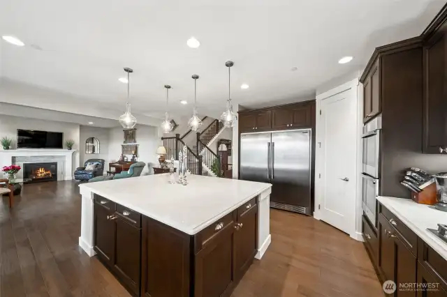 Kitchen open to great room
