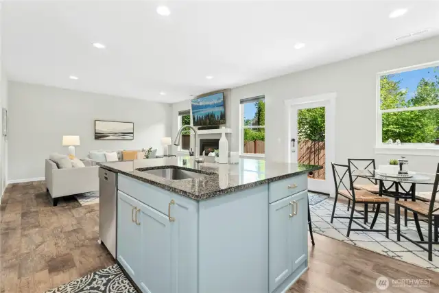 Storage everywhere with updated cabinets.