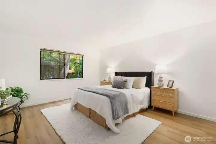 Spacious primary suite.