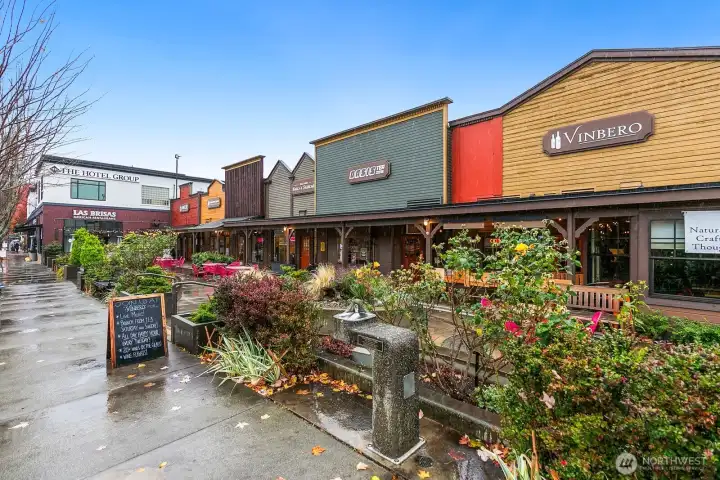 Quaint main street filled with boutique shops, cafés, and local dining.