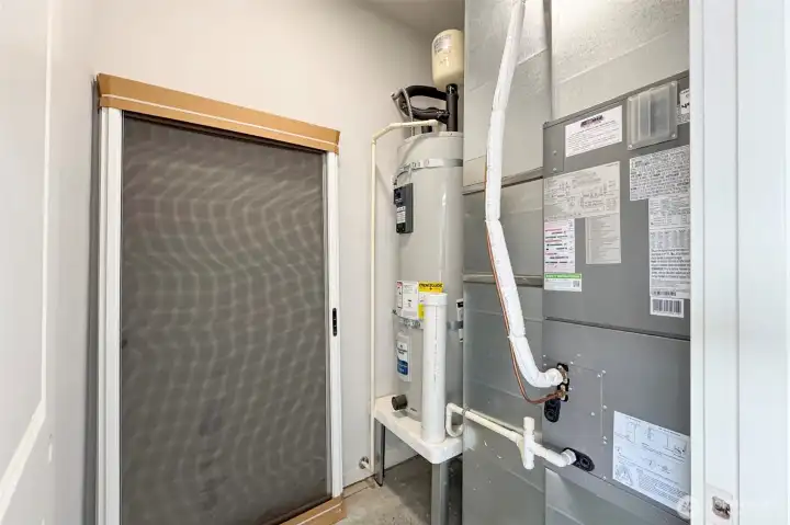 Utility closet in Garage