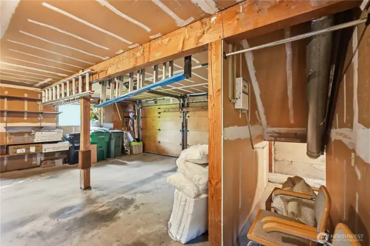 Large 2-car garage also has clean, dry, large crawl space for storage