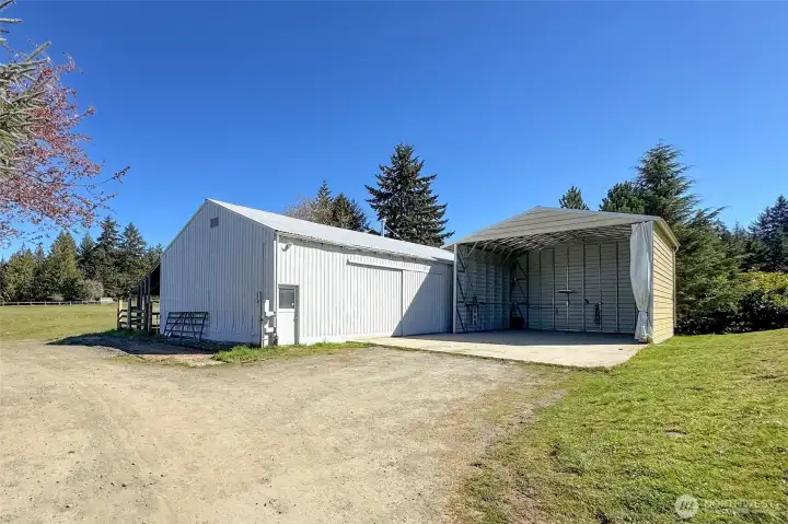 30x60 Shop with 28x27 carport.