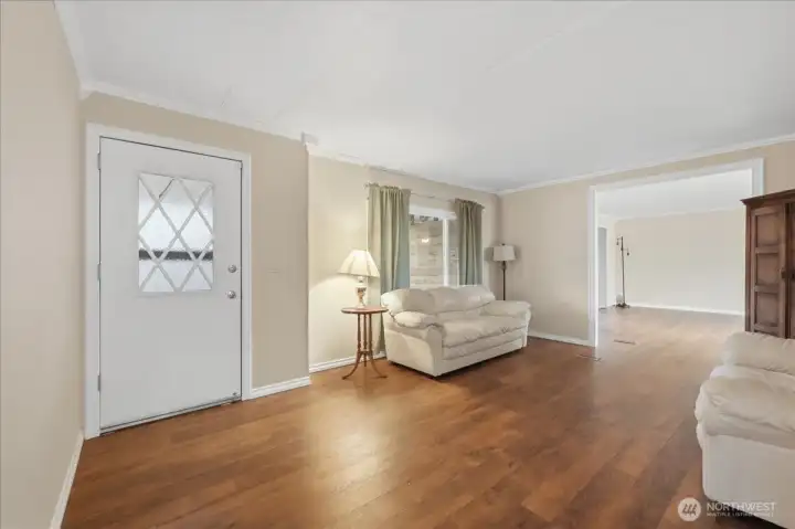 Large living room laminate flooring