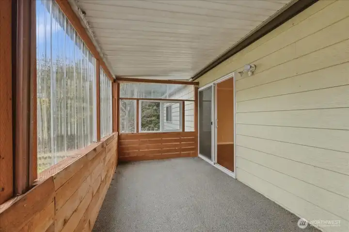 Quiet sunroom for added living or relaxing