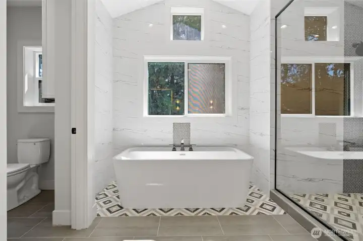 Enjoy your relaxing soaking tub.