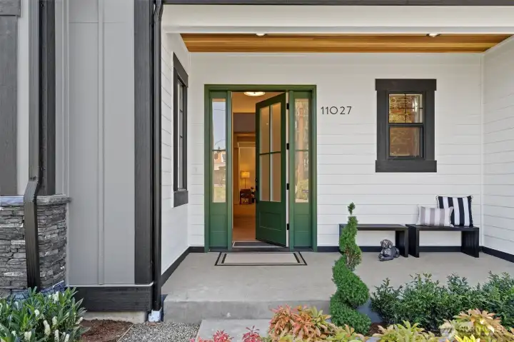 Welcome Home to your farmhouse front porch.