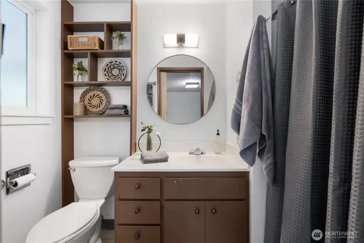 Primary Bath, so cute! Primary Bath, so cute!