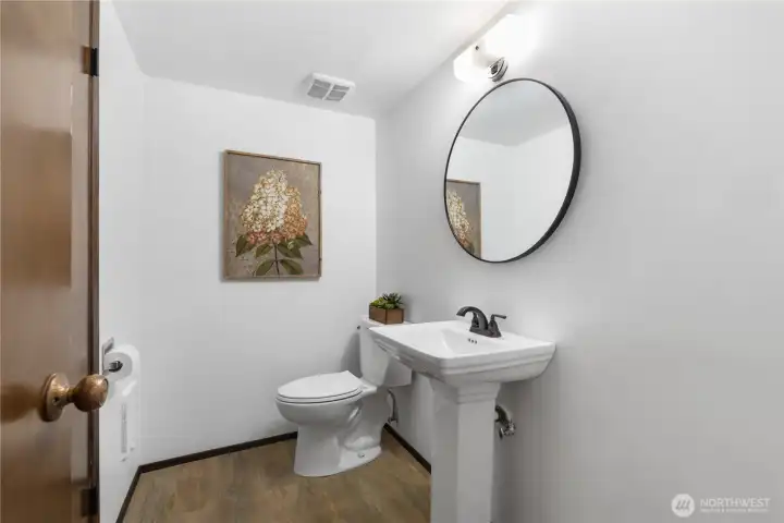 Downstairs 1/2 bath Downstairs 1/2 bath