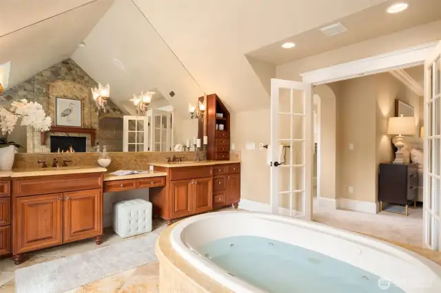 Lavish "magnus opus" Primary Bath for indulgence and relaxation